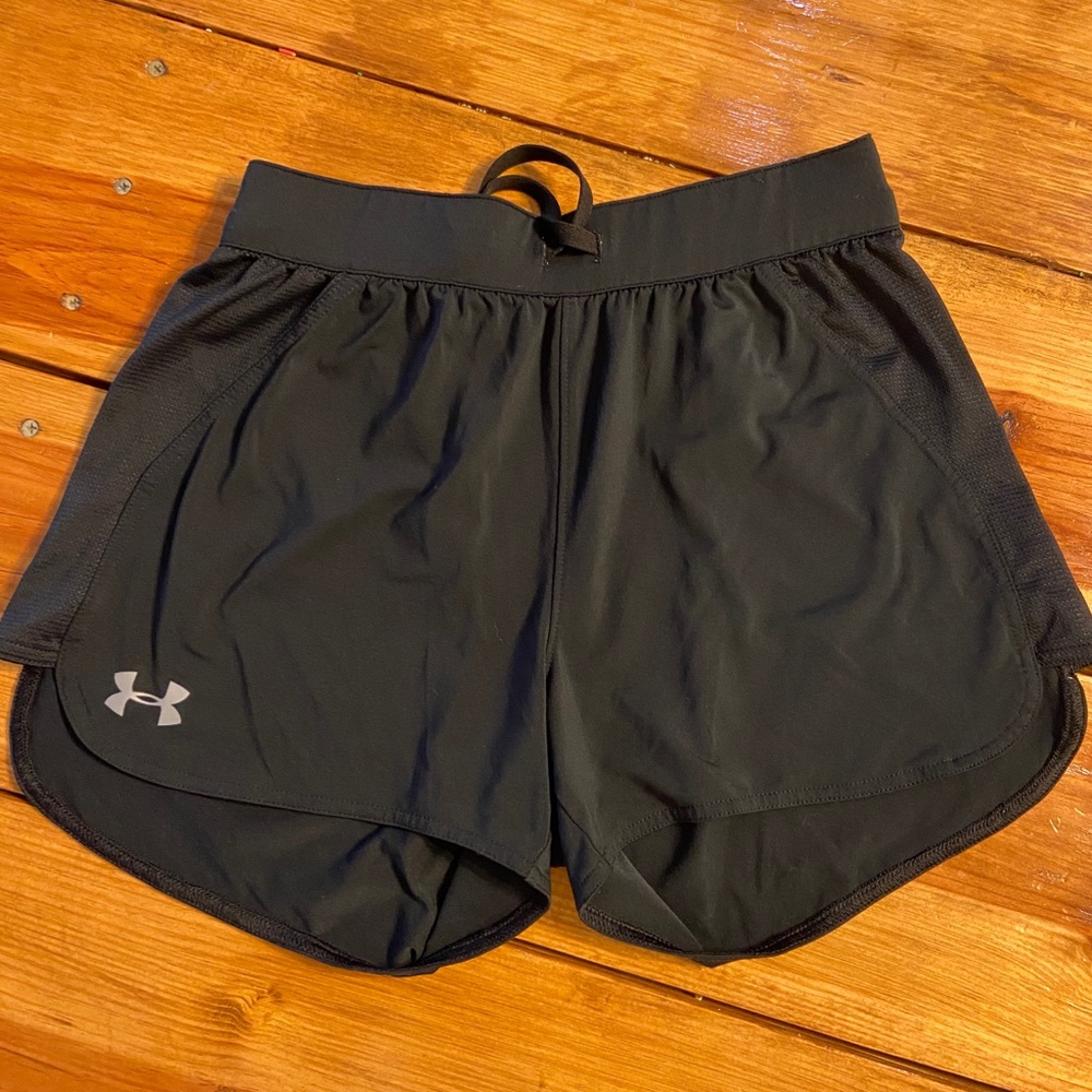 Black running shorts